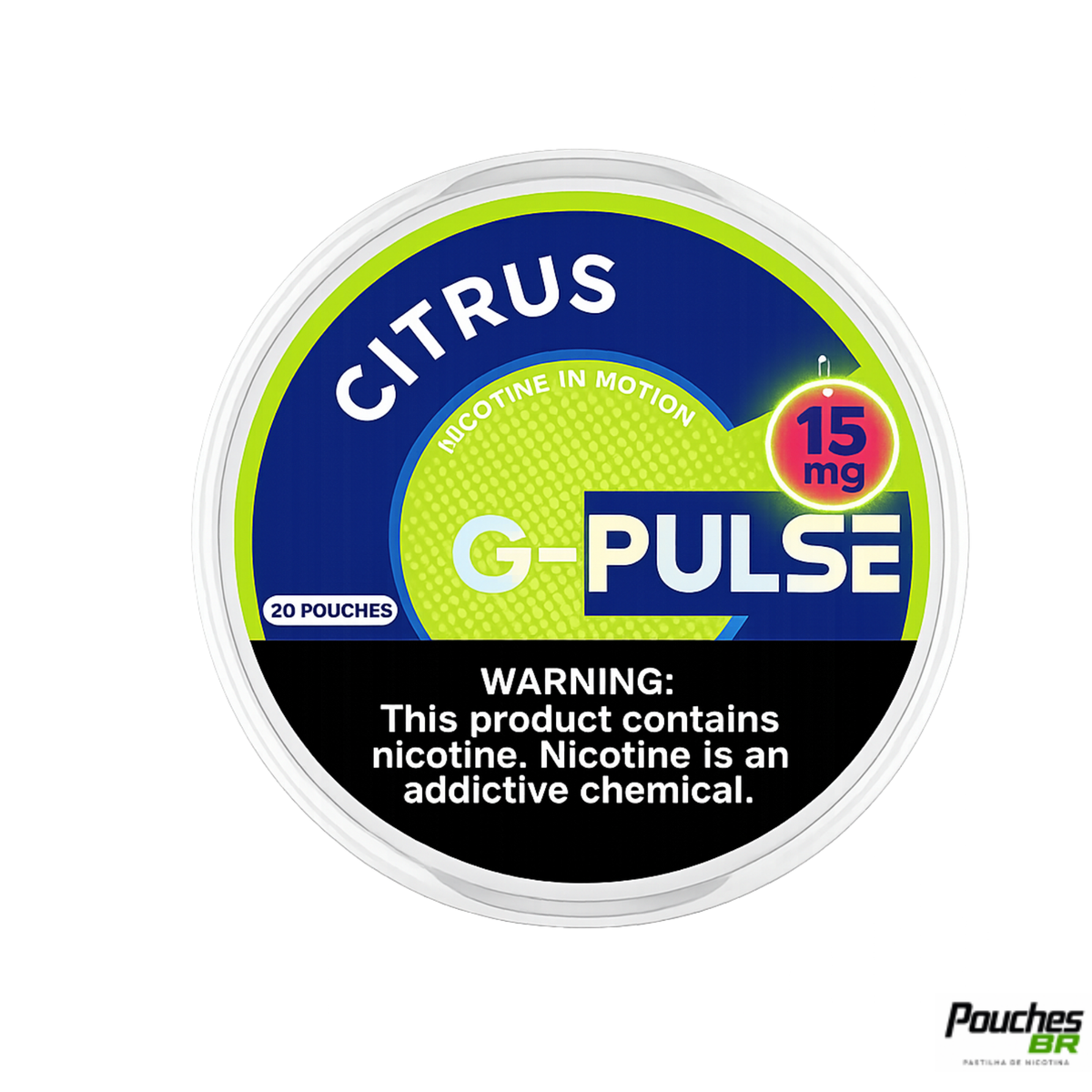 Nicotine G-PULSE Citrus 15mg 20 Pouches
