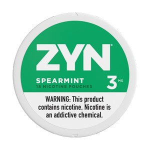 ZYN Nicotine SPERMINT Pouches 6mg 15 Pouches